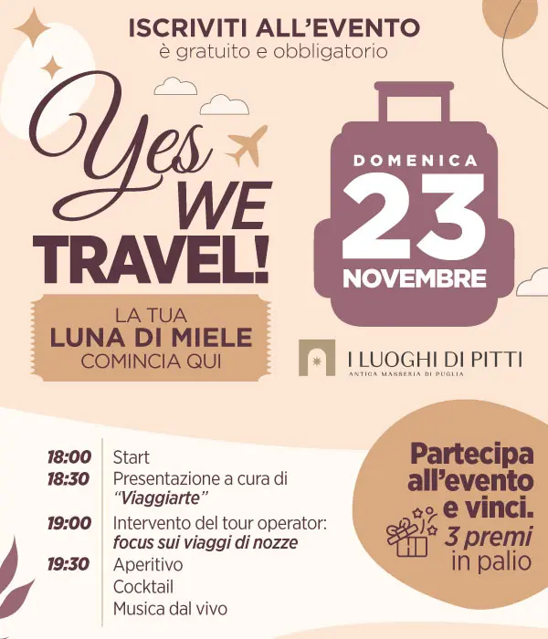 Evento Sposi Yes We Travel Viaggiarte